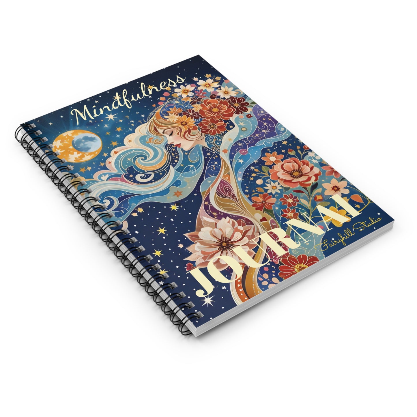 Celestial Mindfulness Spiral Notebook Art Journal