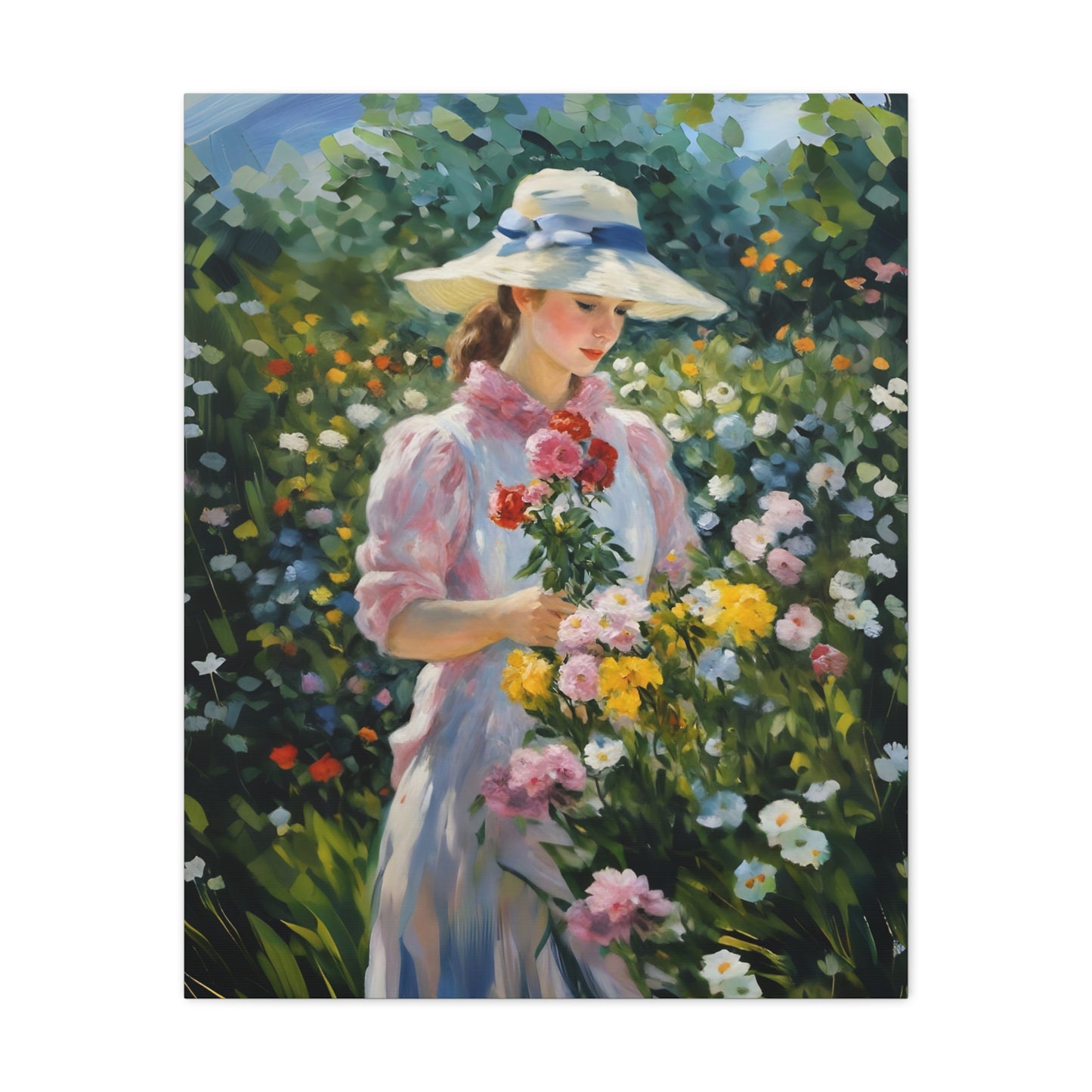 Floral Serenity Canvas Art - Stretched Matte 1.25"