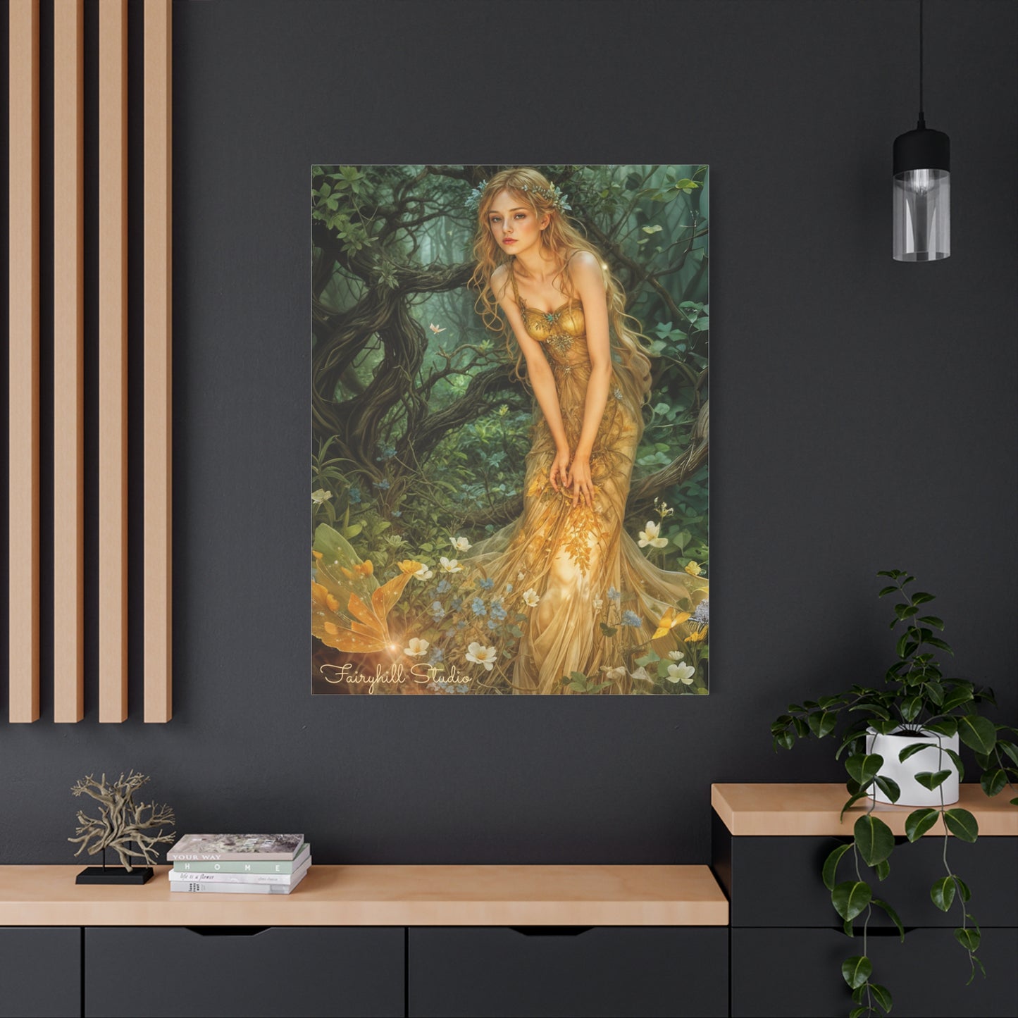 Canvas Print - Mid-Summer's Eve Fairy Forest Art by Fairyhill Studio
