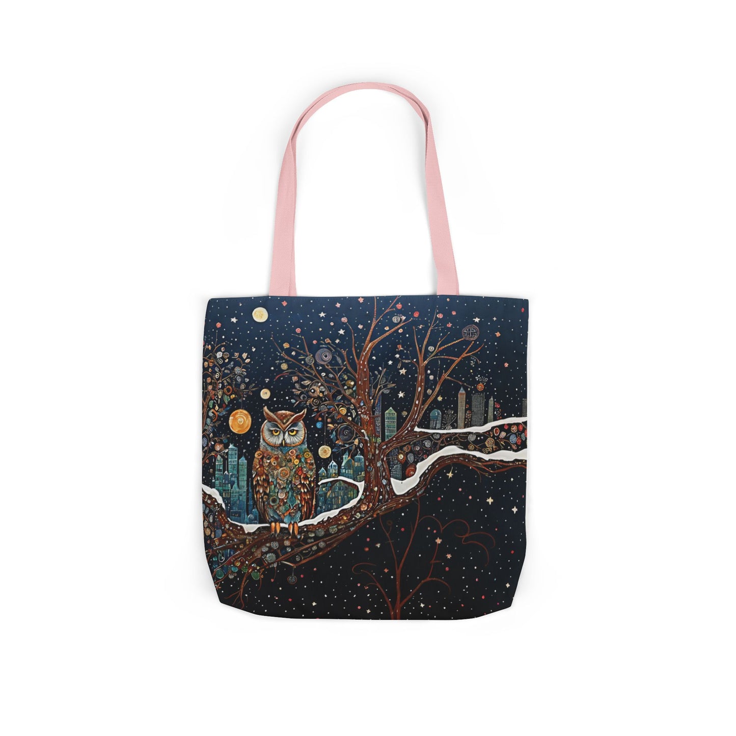 Colorful  night Owl -Inspired Canvas Tote Bag - Perfect for Beach Days, Eco-Friendly Shopping, and Summer Fun!