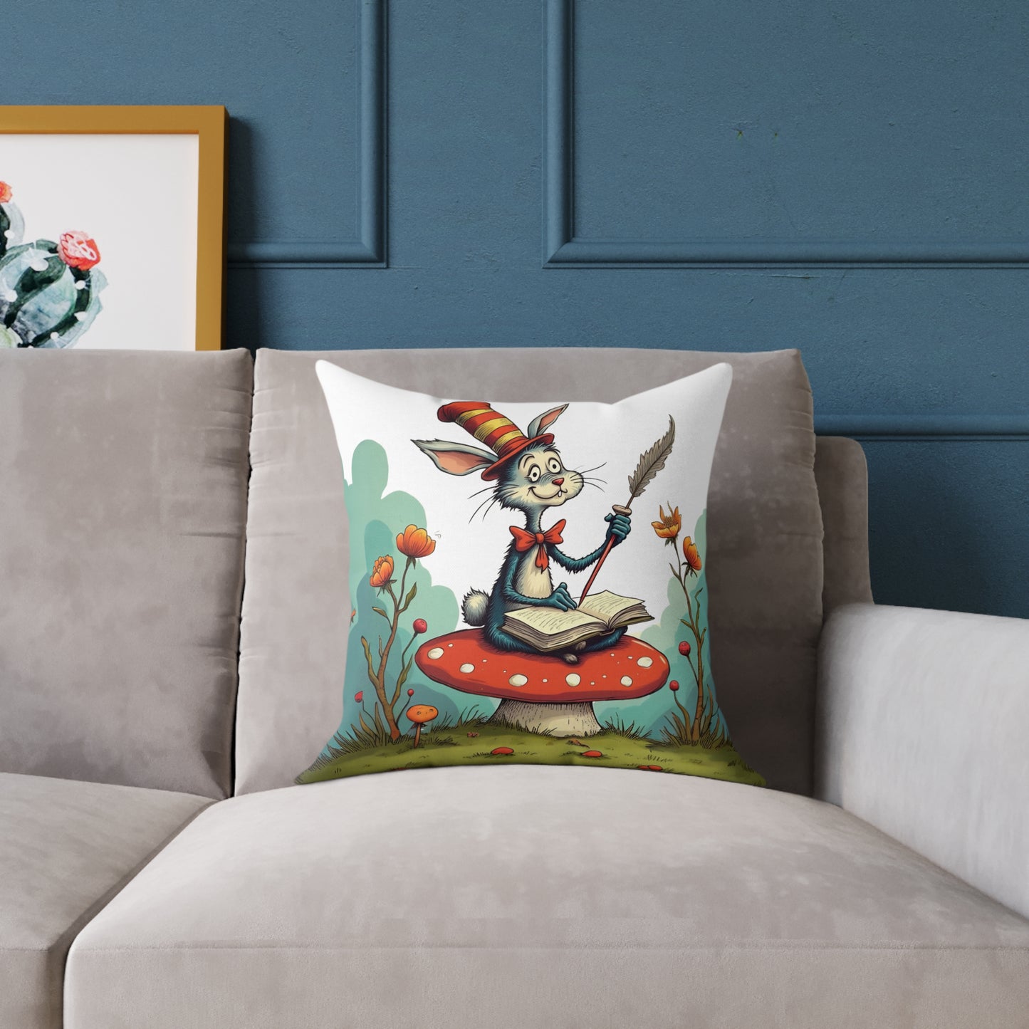 Whimsical Animal Pillow, Cozy Home Decor, Kid's Room Accessory, Playful Art Piece, Gift for Children