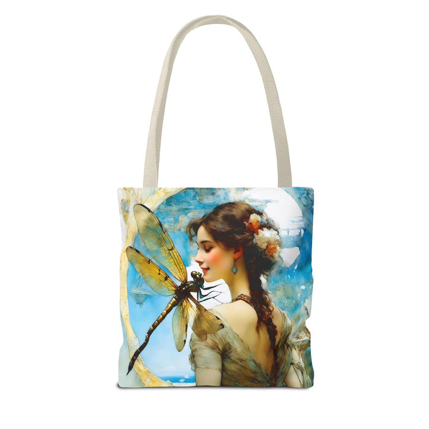 FairyHill Studio  Dragonfly whimsical Tote Bag (AOP)
