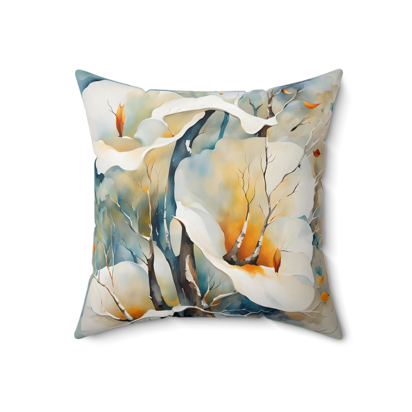 Spun Polyester Square Calla Lillies Pillow