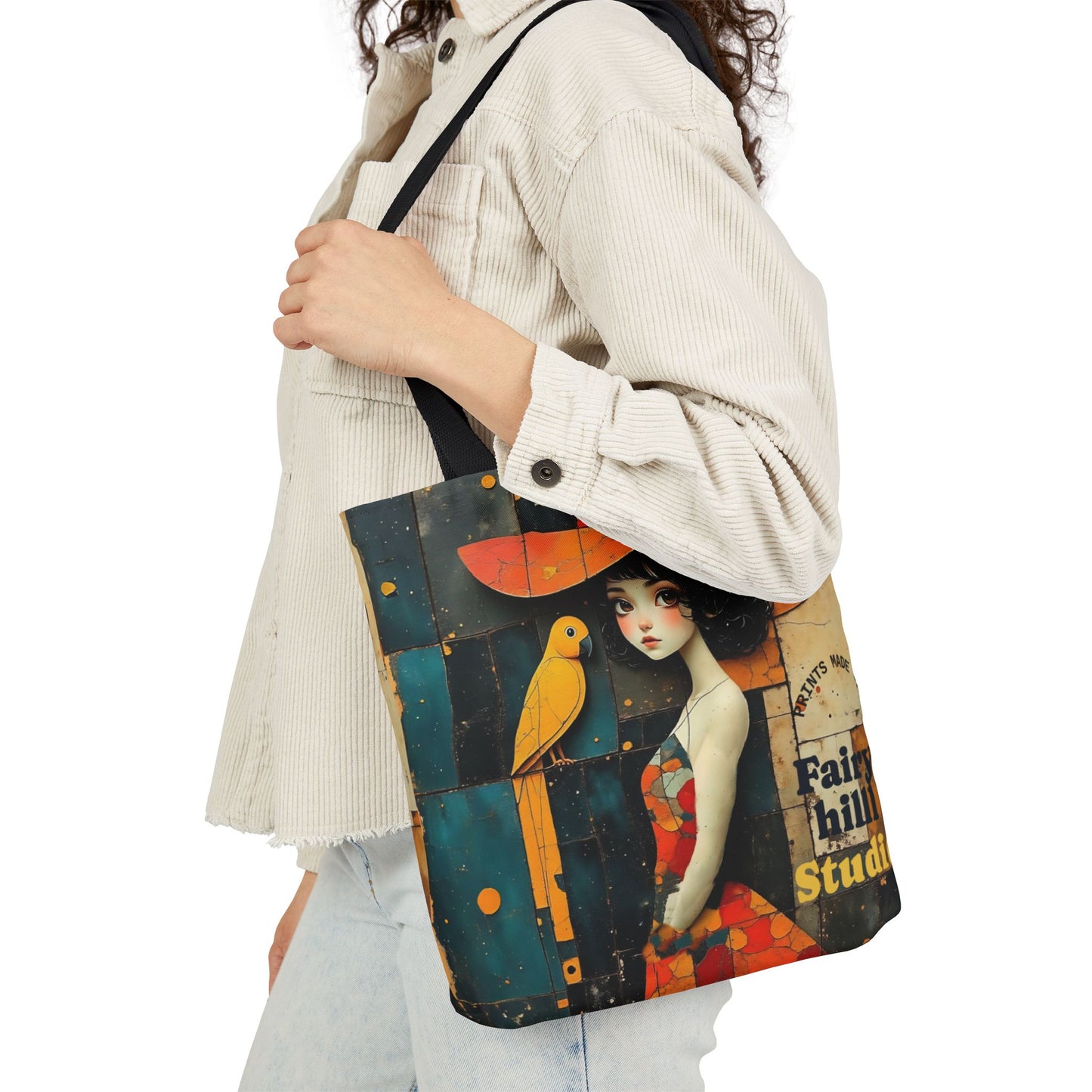 Colorful parrot -Inspired Canvas Tote Bag - Perfect for Beach Days, Eco-Friendly Shopping, and Summer Fun!