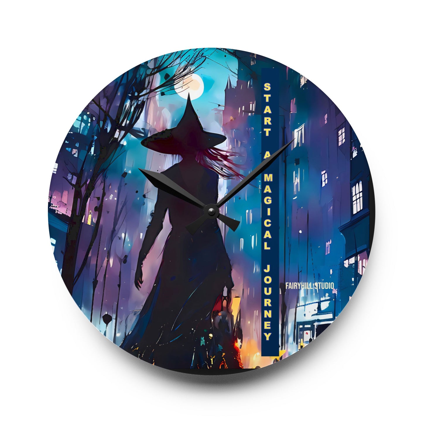Wall Clock - Start a Magical Journey Art Design