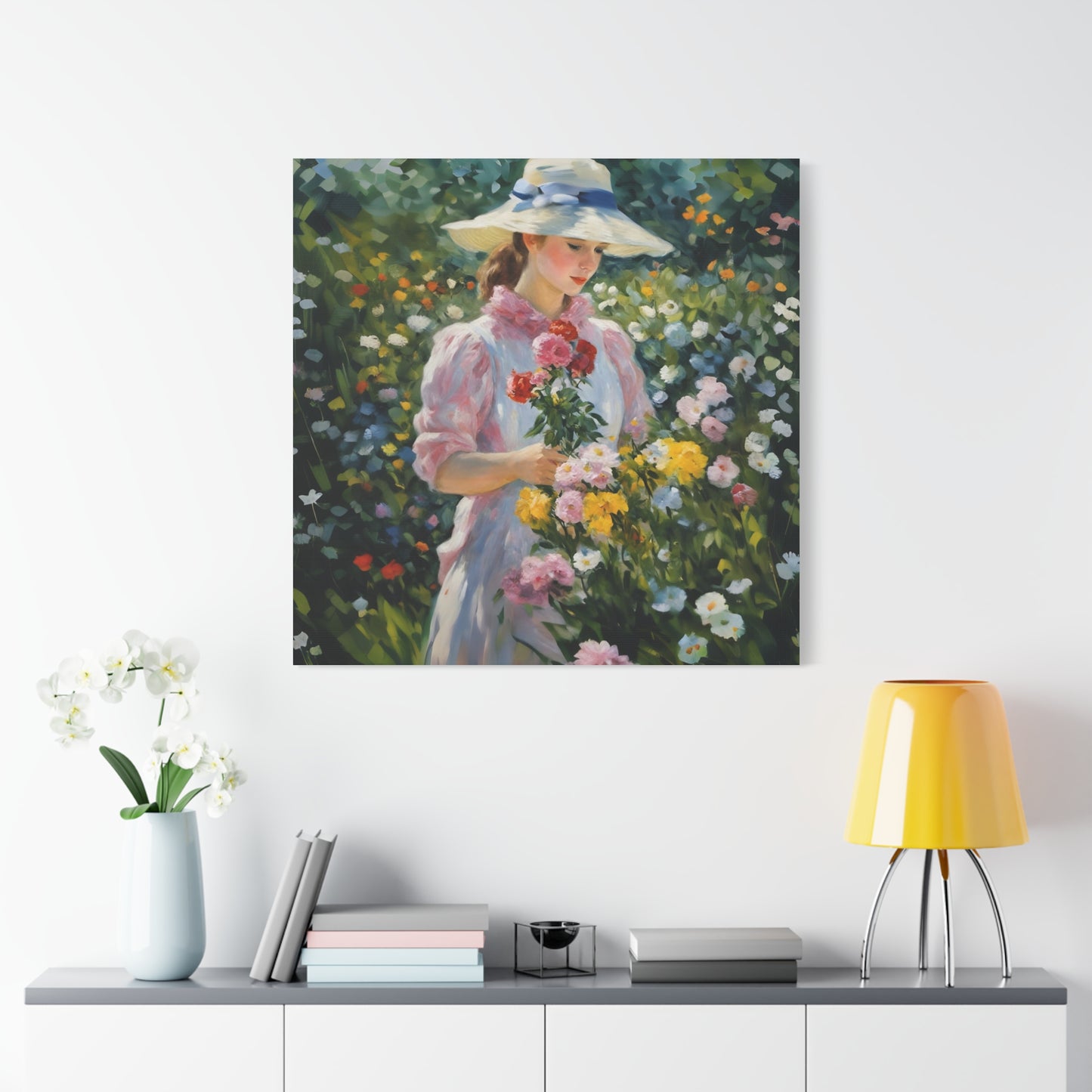 Floral Serenity Canvas Art - Stretched Matte 1.25"