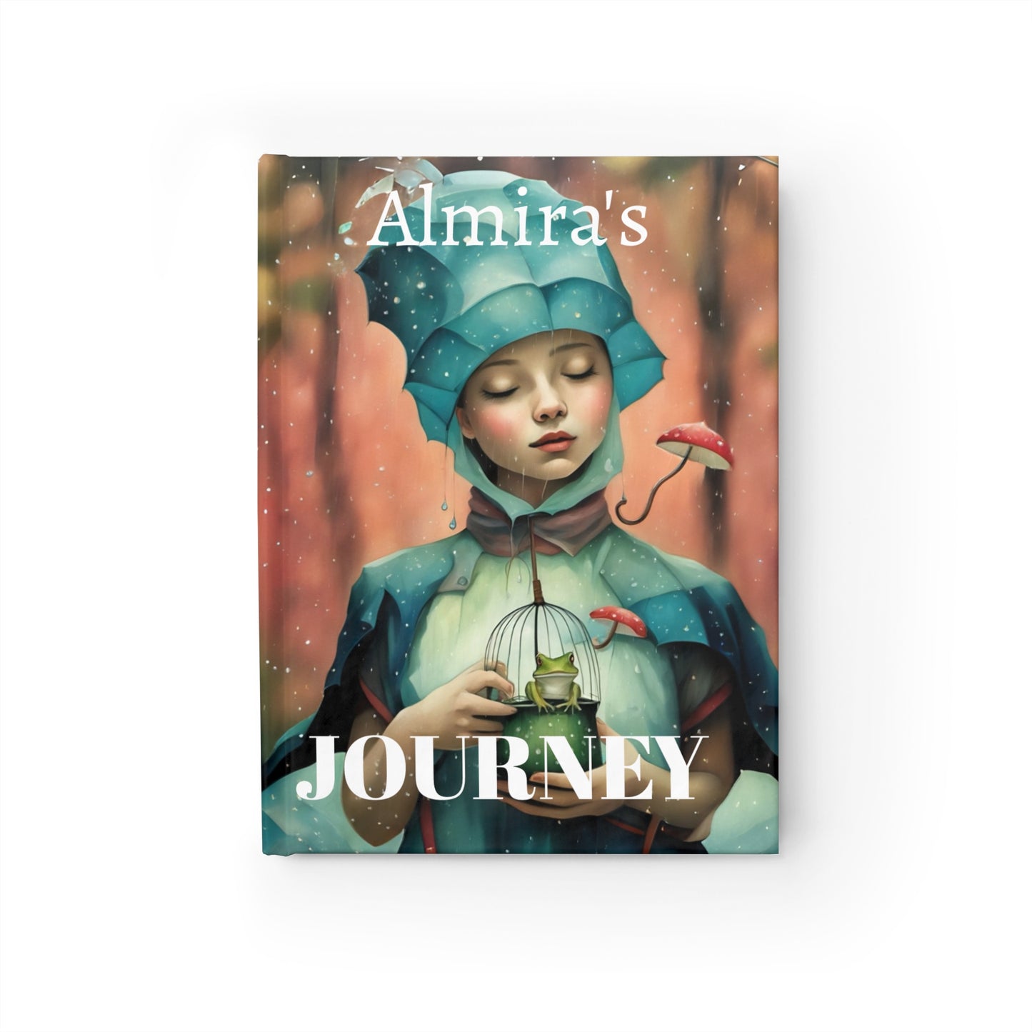 Journal - Whimsical Frog Girl 'We All Have a Story to Tell' Ruled Line