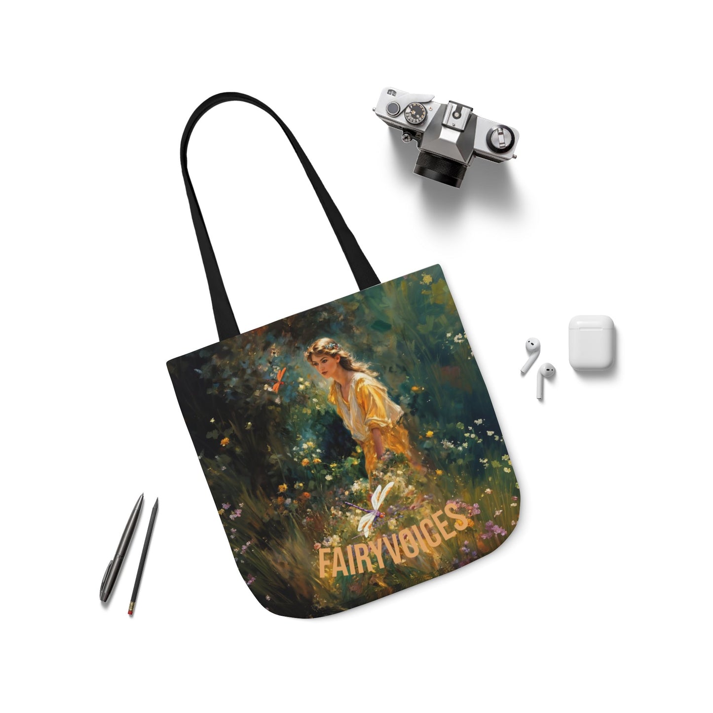 FAIRY VOICES - Canvas Tote Bag - Perfect for Beach Days, Eco-Friendly Shopping, and Summer Fun!