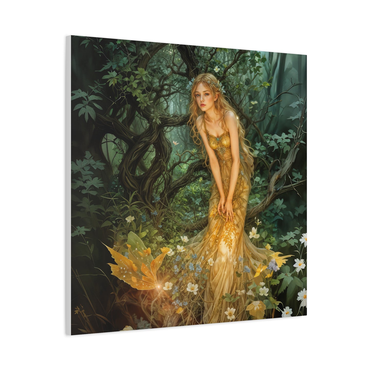 Canvas Print - Mid-Summer's Eve Fairy Forest Art by Fairyhill Studio