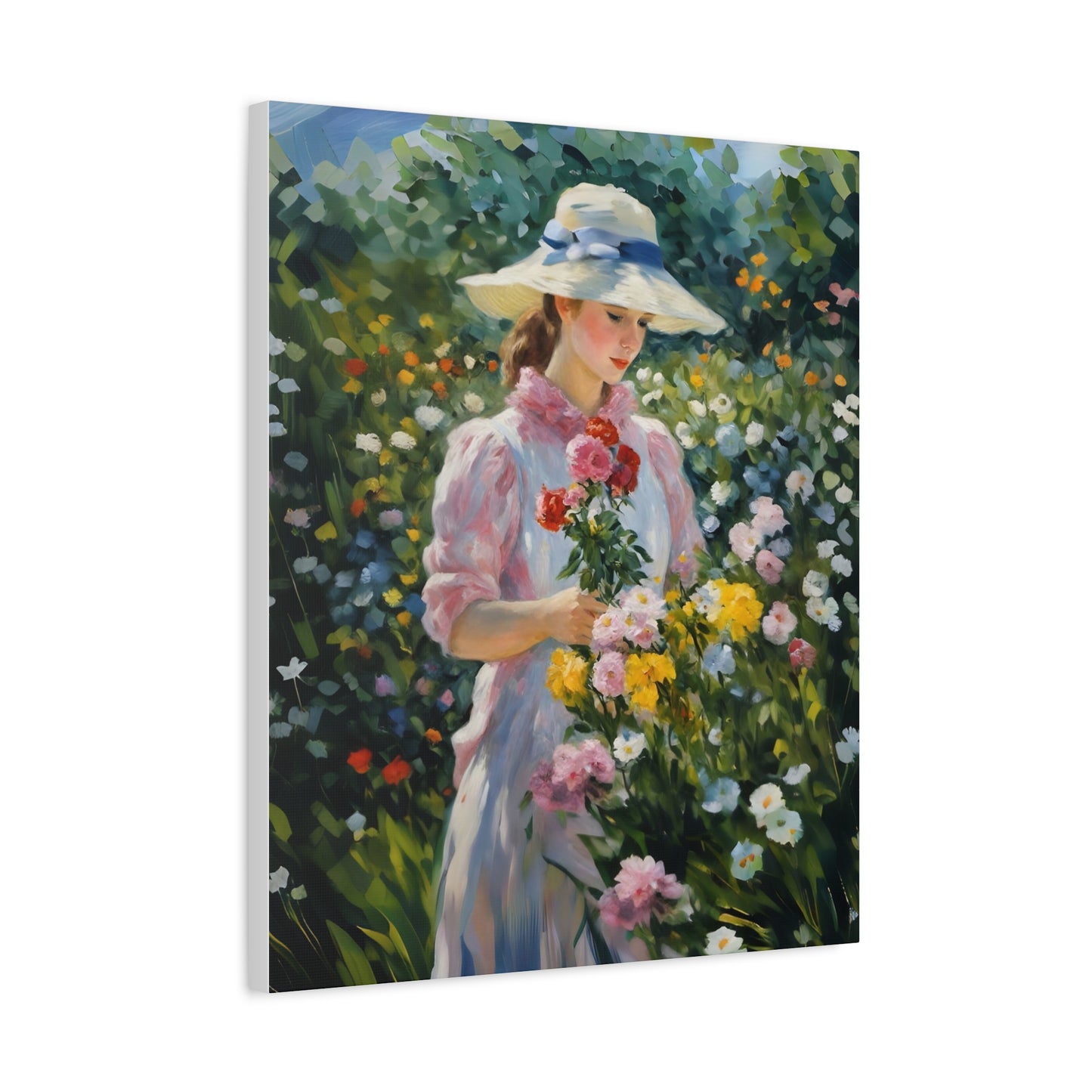 Floral Serenity Canvas Art - Stretched Matte 1.25"