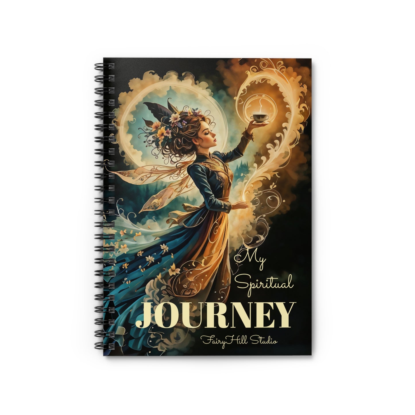 Personalized Fairy Magic Spiral Notebook - Ruled Line