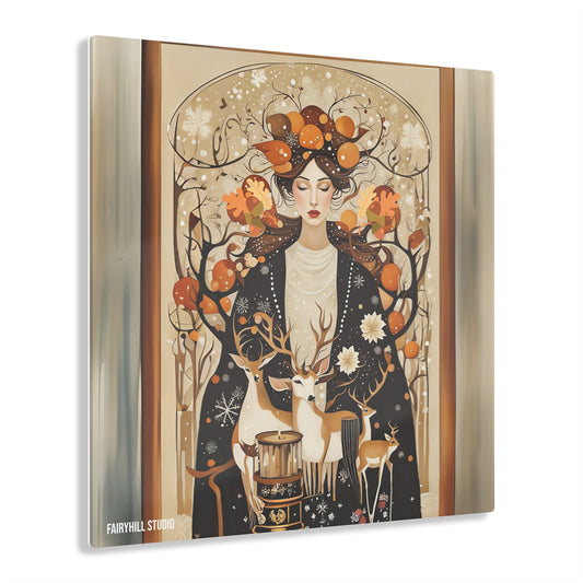 FairyHill Studio Welcoming Autumn Art Acrylic Print -
