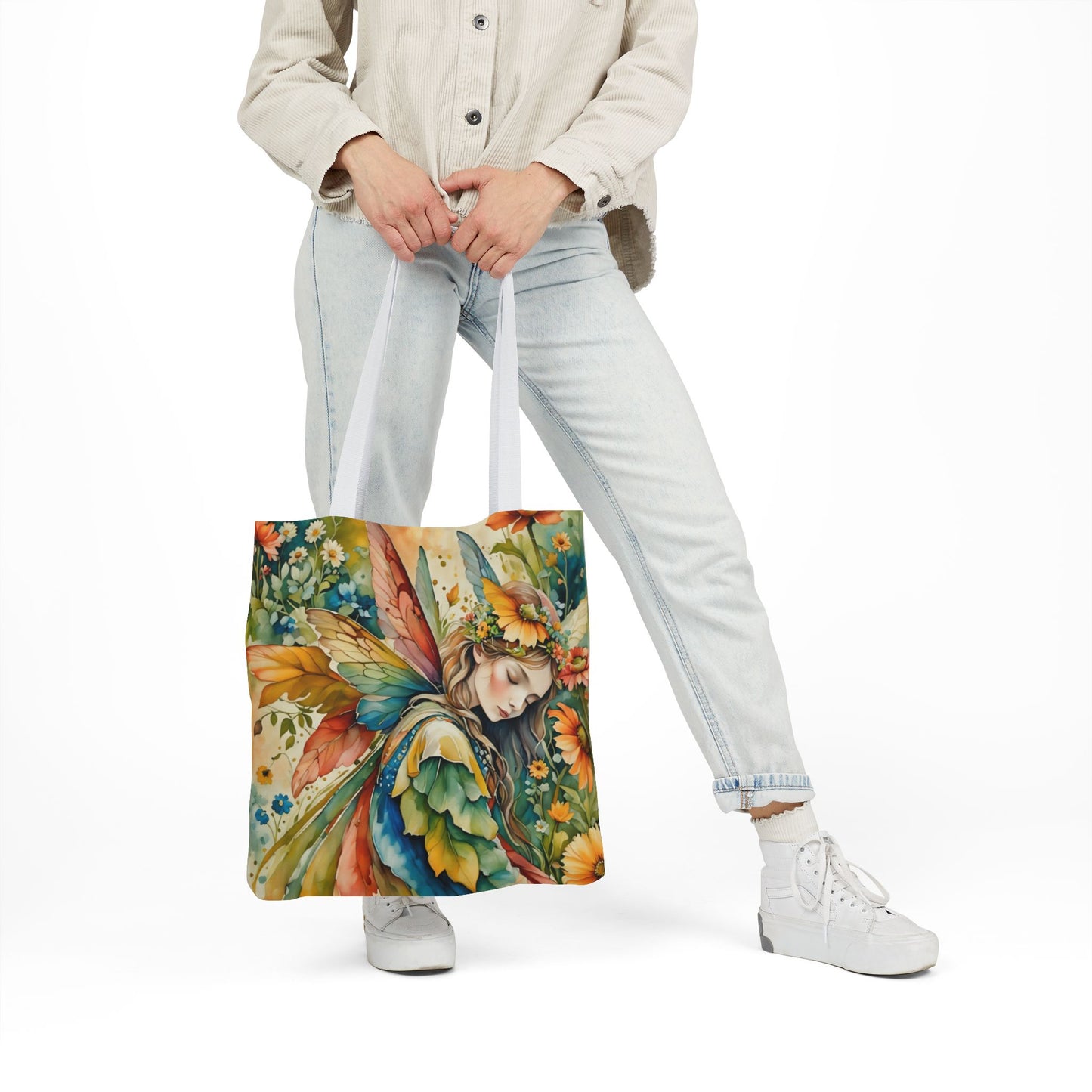 Colorful nature-Inspired Canvas Tote Bag - Perfect for Beach Days, Eco-Friendly Shopping, and Summer Fun!