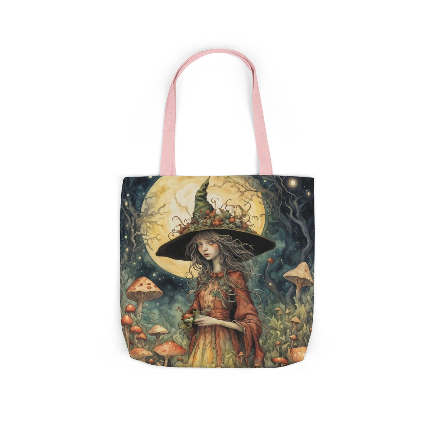 Witch -Inspired Canvas Tote Bag - Perfect for Beach Days, Eco-Friendly Shopping, and Summer Fun!