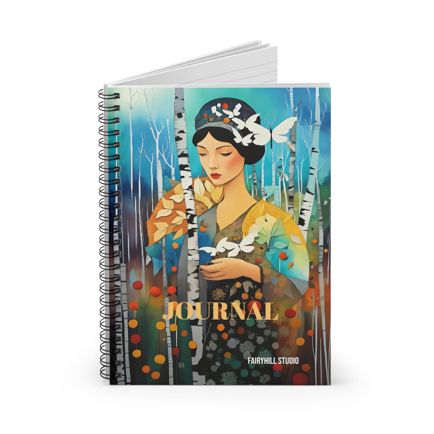 Birch trees  Journal Gift notebook - Journal Notebook Gift - Ruled Line