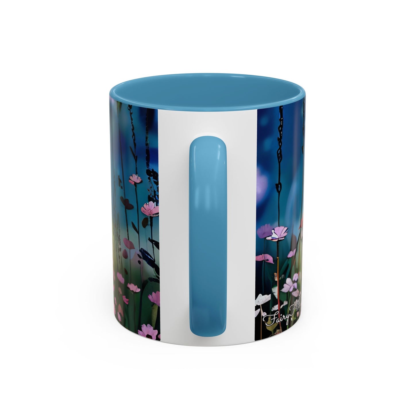 Mug - Lovely Romantic Girl Gathering Flowers in Summer Field