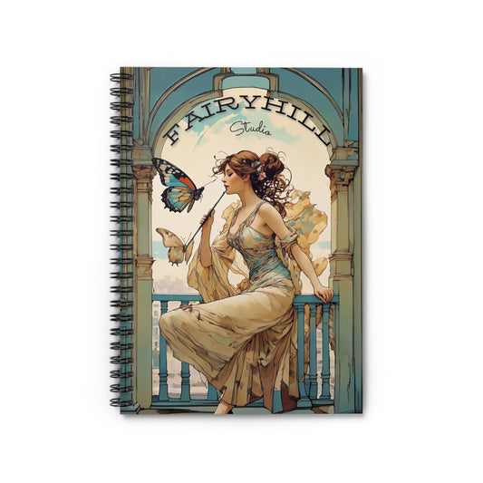 Spiral Notebook Butterfly Lover /FairyHill Studio Journal Ruled Line Journal