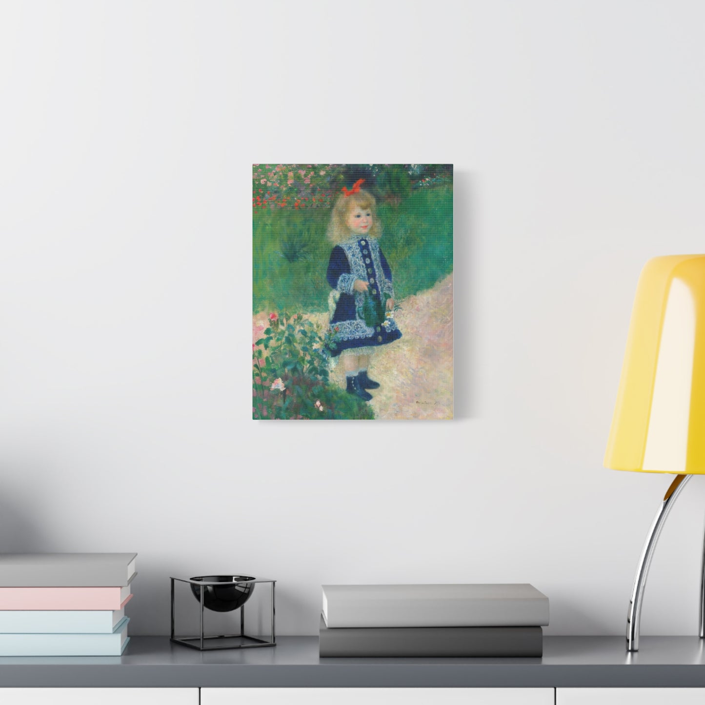 Canvas Art - A Girl with a Watering Can, 1876 Auguste Renoir (artist) French, 1841 - 1919 , Stretched Matte 1 25"