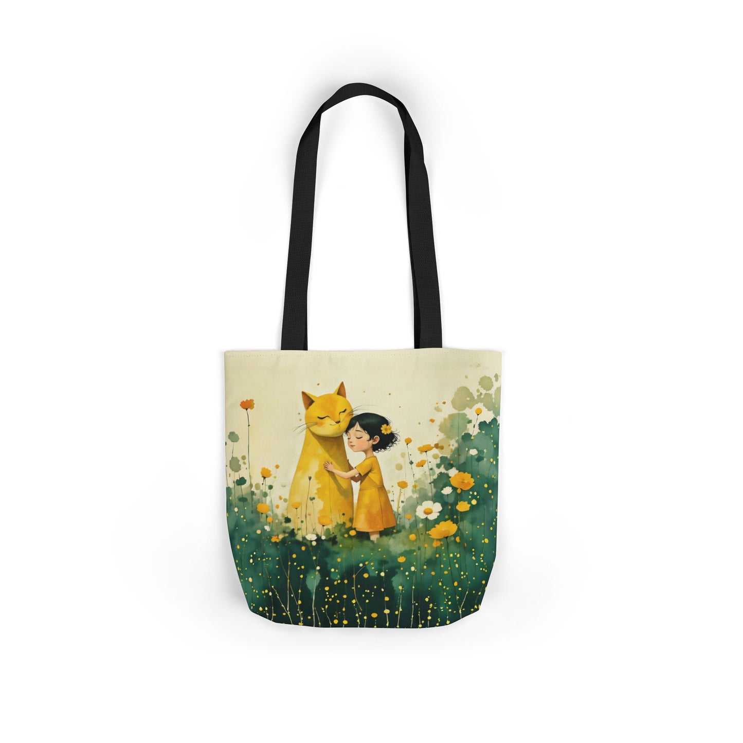 Colorful Cat -Inspired Canvas Tote Bag - Perfect for Beach Days, Eco-Friendly Shopping, and Summer Fun!