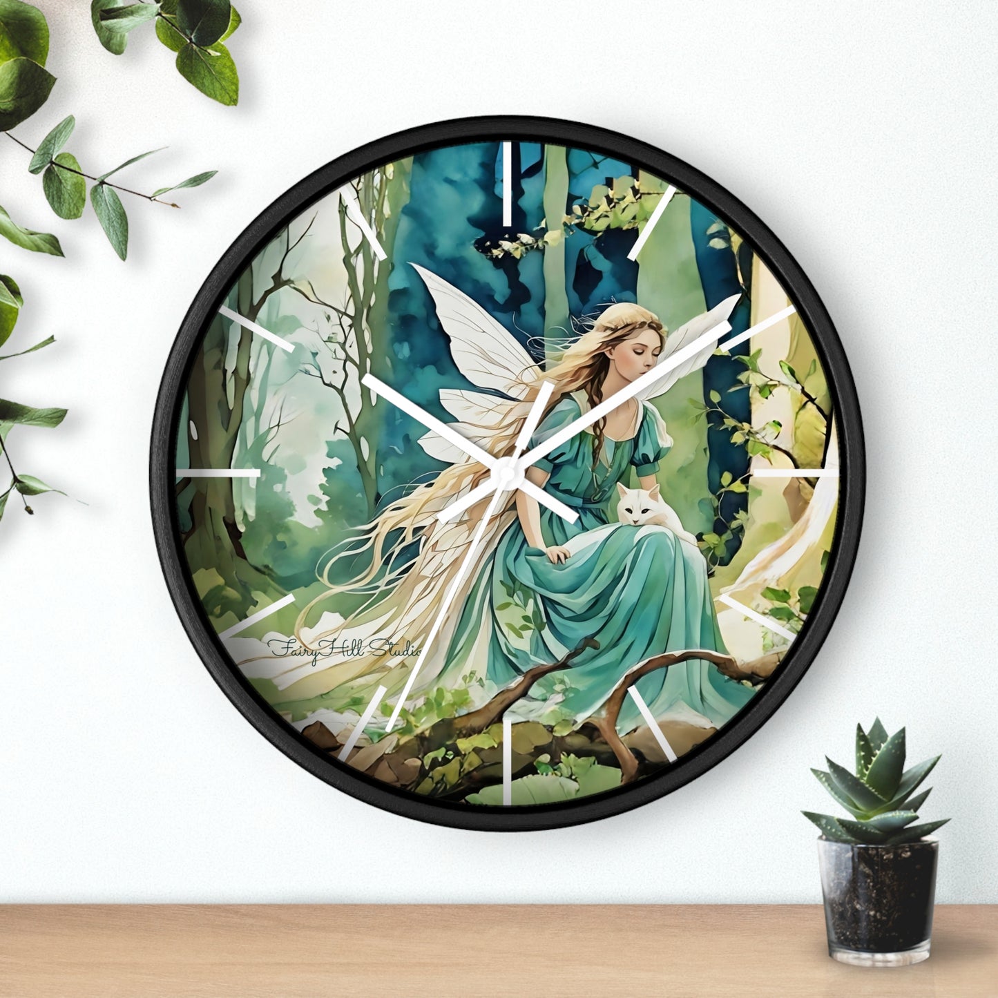 Enchanting Fairy/Angel Wall Clock, Home Decor, Gift for Fantasy Lovers, Unique Gift, Fairy Tale Decor, Woodland Theme