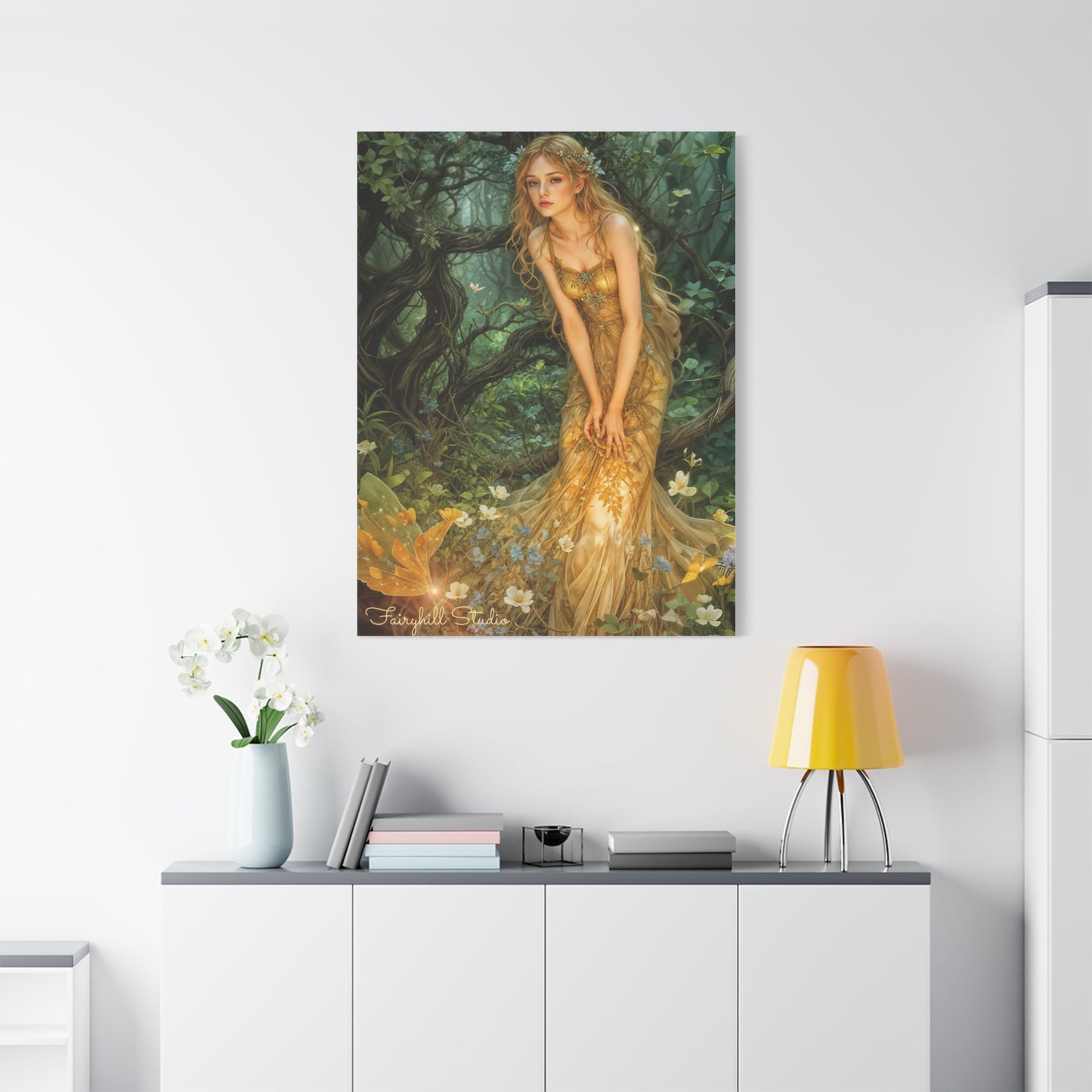 Canvas Print - Mid-Summer's Eve Fairy Forest Art by Fairyhill Studio