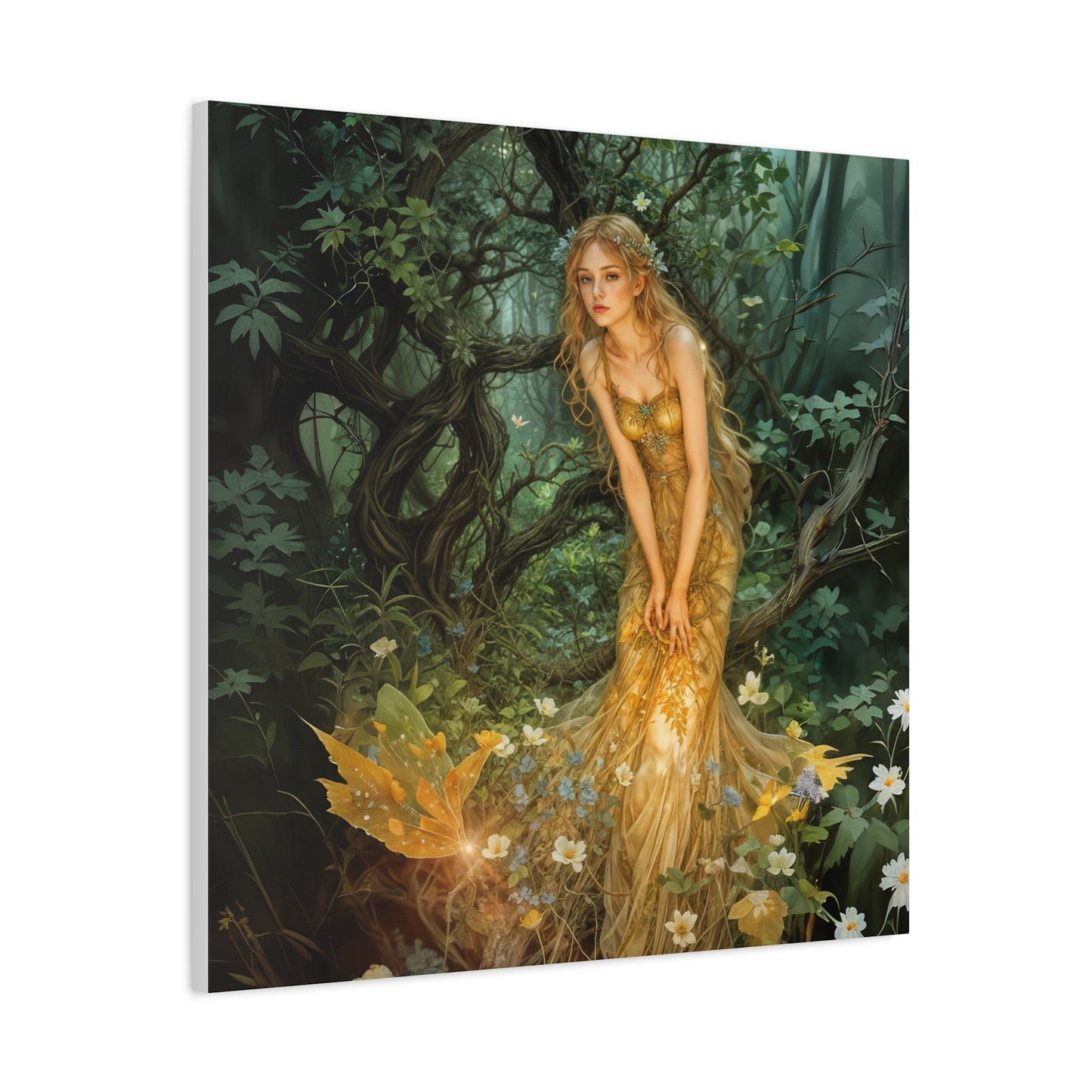 Canvas Print - Mid-Summer's Eve Fairy Forest Art by Fairyhill Studio