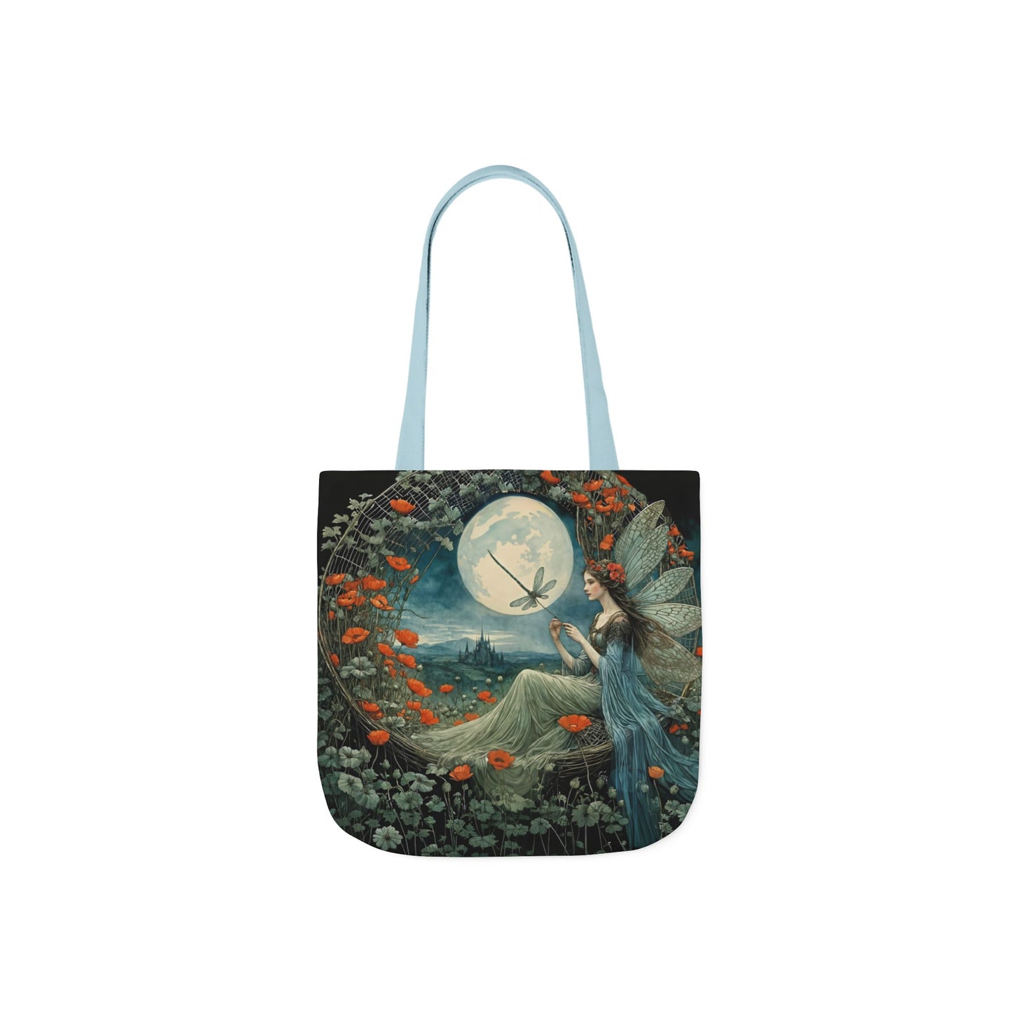 Colorful Moon fairy -Inspired Canvas Tote Bag - Perfect for Beach Days, Eco-Friendly Shopping, and Summer Fun!