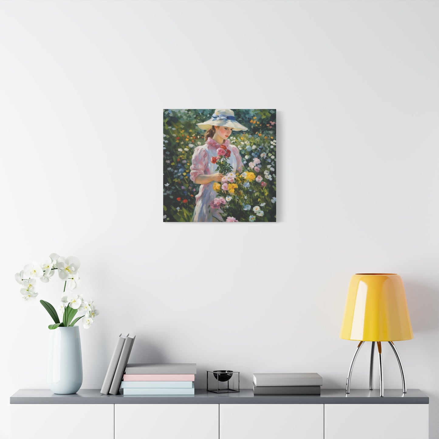 Floral Serenity Canvas Art - Stretched Matte 1.25"