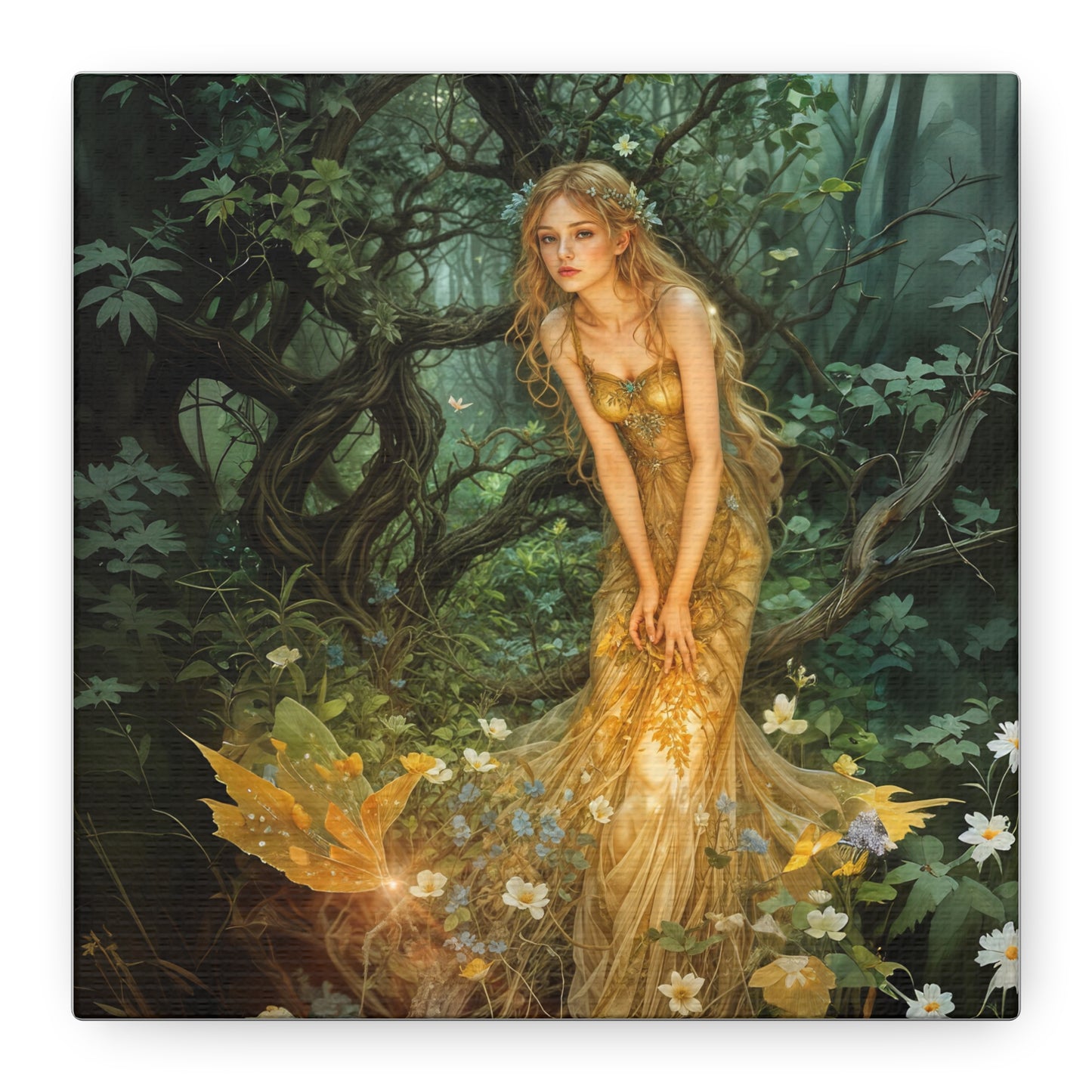 Canvas Print - Mid-Summer's Eve Fairy Forest Art by Fairyhill Studio