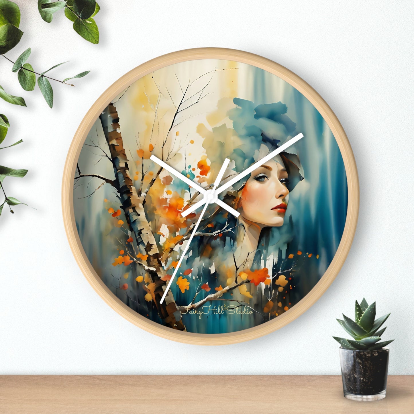 Artistic Woman Wall Clock | Home Decor | Unique Gift | Modern Clock | Wall Art | Feminine Design | Statement Piece