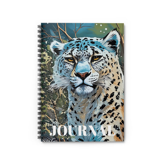 Spiral Notebook - Snow Tiger Spirit Animal Art Design