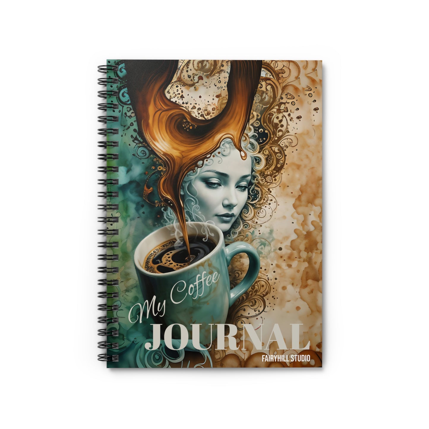 My Coffee   Coffee Journal /Notebook - Ruled Line coffee  Spiral Journal