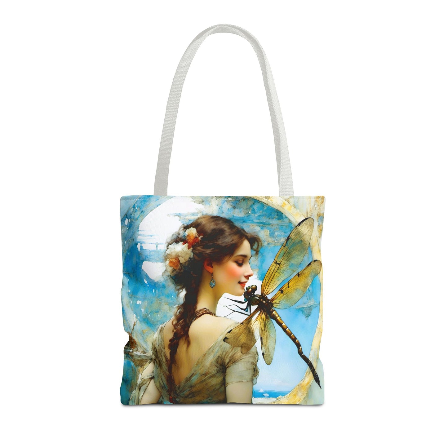 FairyHill Studio  Dragonfly whimsical Tote Bag (AOP)