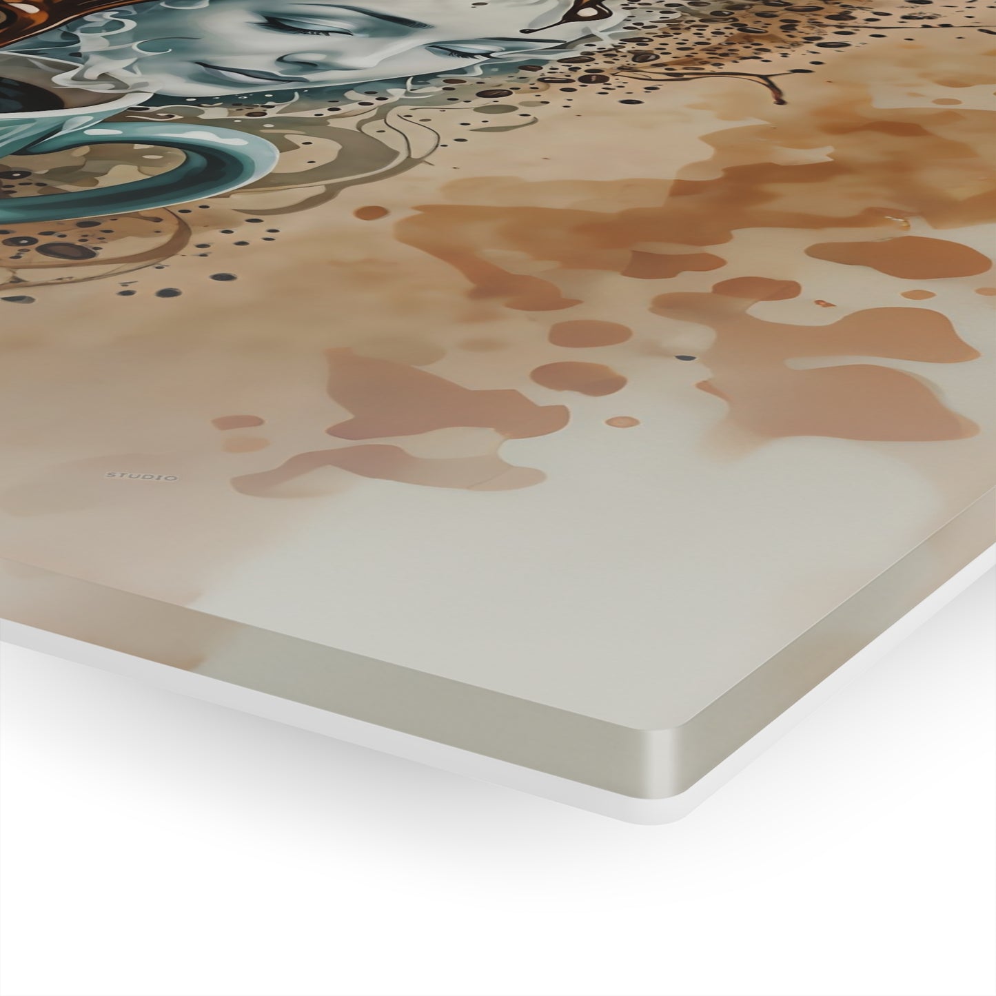 Acrylic Prints - Bonjour Coffee Time Inspiring Coffee Lovers Art