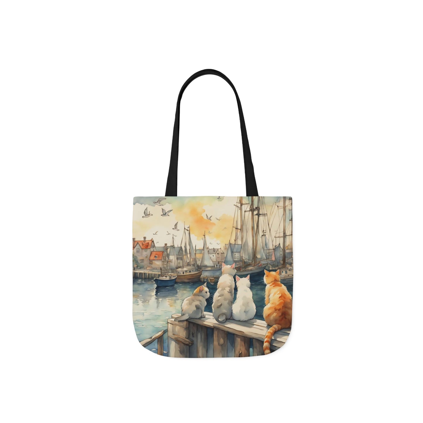 Cats And The City FairyHill Studio Red phone- Canvas Tote Bag - Perfect for Beach Days, Eco-Friendly Shopping, and Summer Fun!