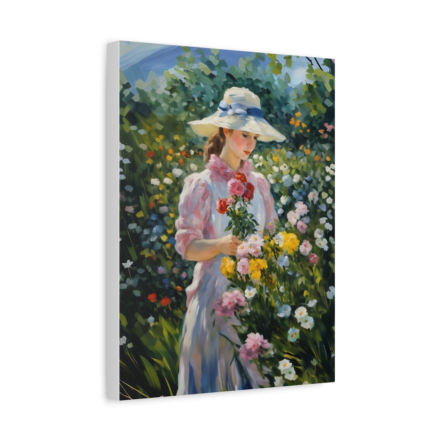 Floral Serenity Canvas Art - Stretched Matte 1.25"