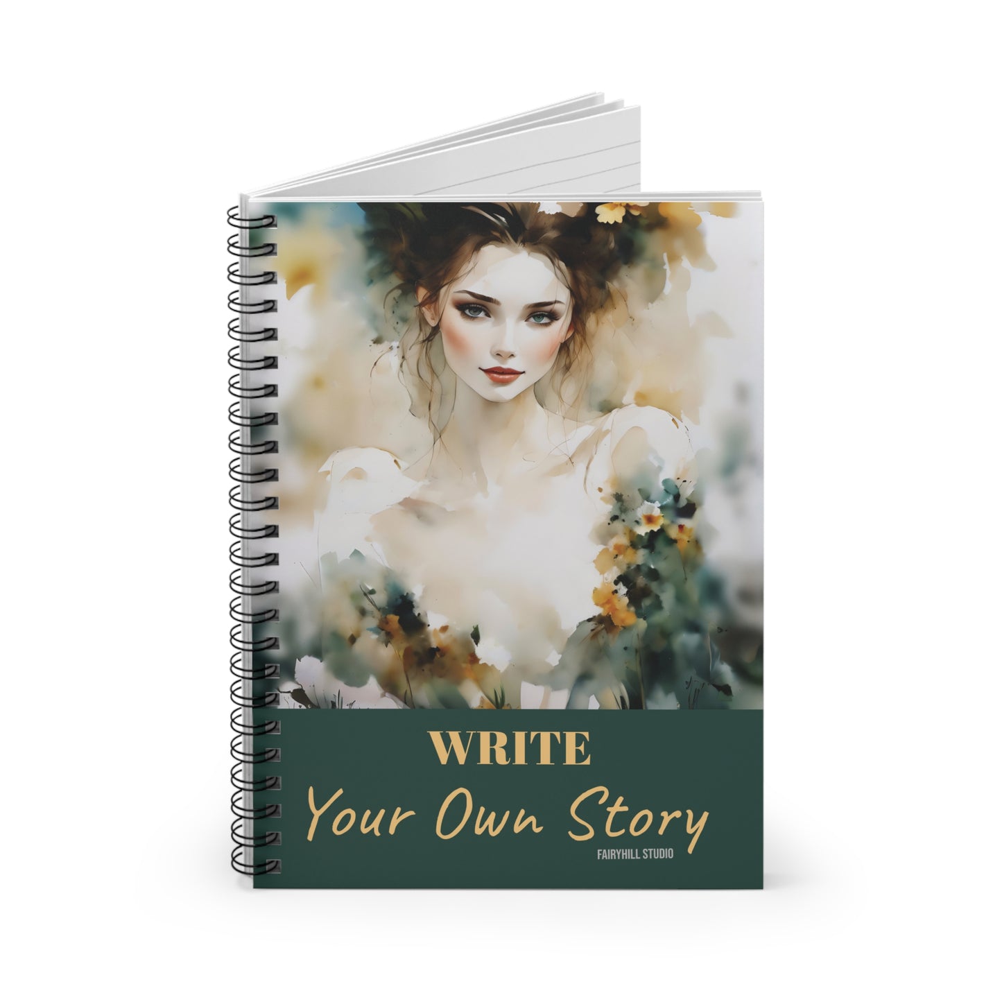Notebook - Ruled Line Write your Story Spiral Notebook