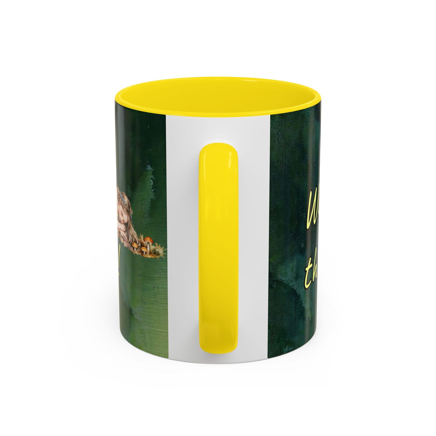 Sleeping Fairy -Themed Coffee Mug with a quote - 11 & 15oz Accent Mug for Fairy/coffee Lovers
