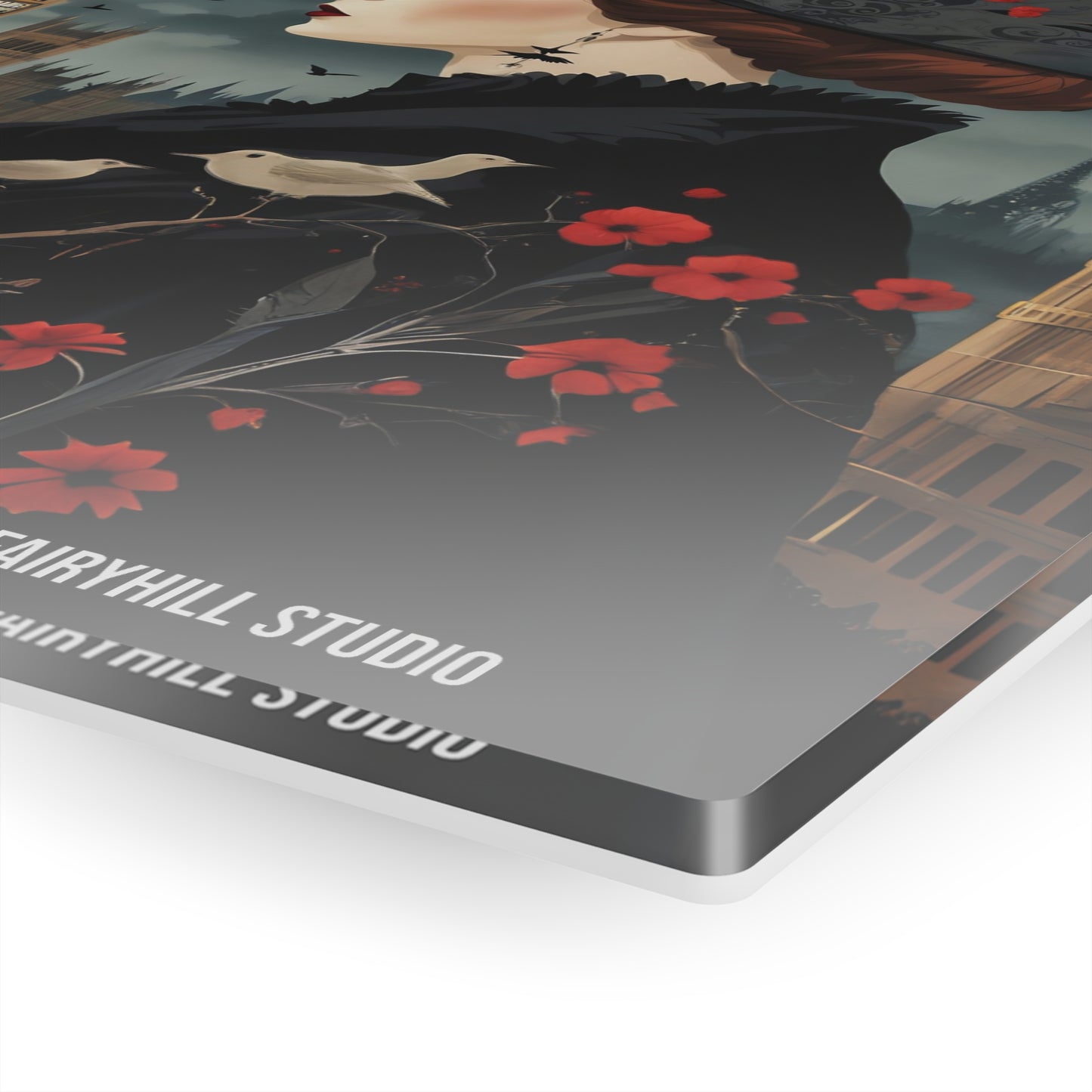 1940 fashion model Art Inspirational  Art Acrylic Print -