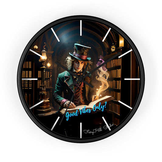Fairy Hill Studio" Good Vibes Only"  Wall Clock