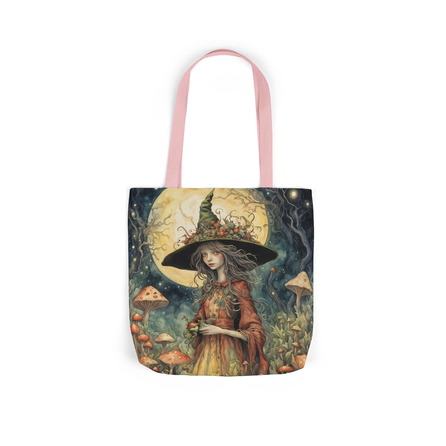 Witch -Inspired Canvas Tote Bag - Perfect for Beach Days, Eco-Friendly Shopping, and Summer Fun!