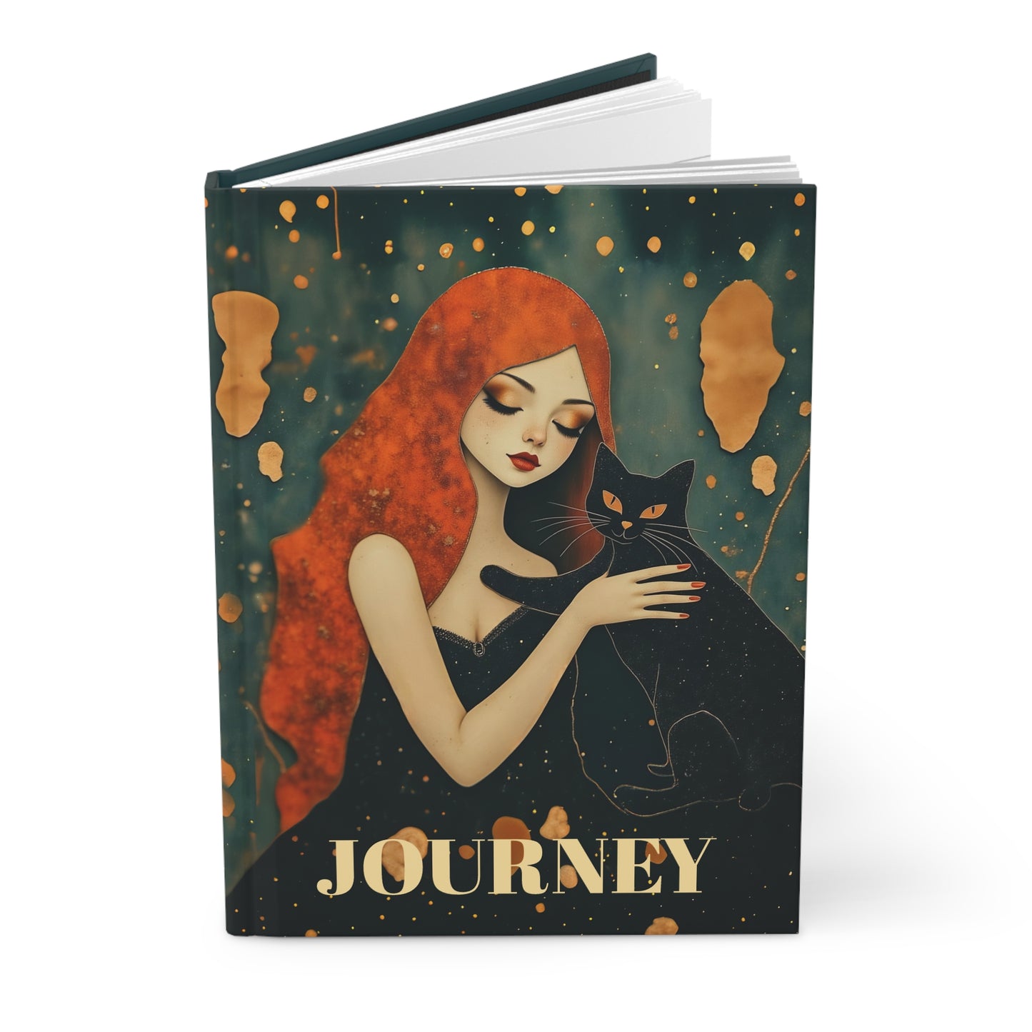 The Witching Hour Hug spiral Journal hard Cover ,Notebook gift art Matte