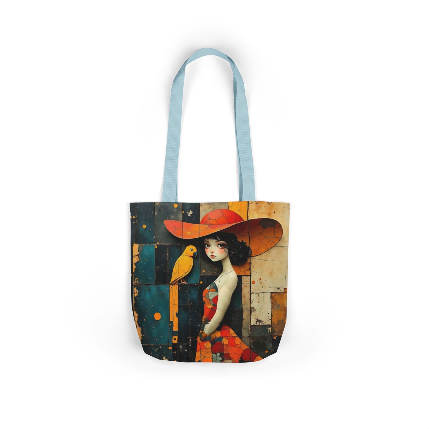 Colorful parrot -Inspired Canvas Tote Bag - Perfect for Beach Days, Eco-Friendly Shopping, and Summer Fun!