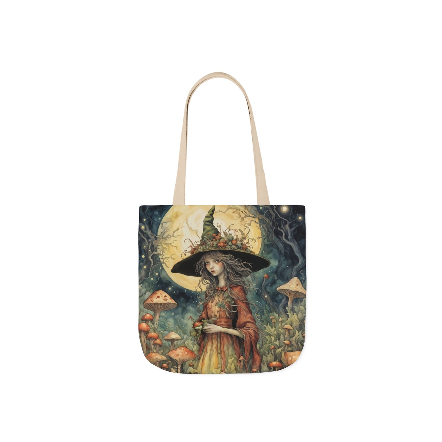 Witch -Inspired Canvas Tote Bag - Perfect for Beach Days, Eco-Friendly Shopping, and Summer Fun!