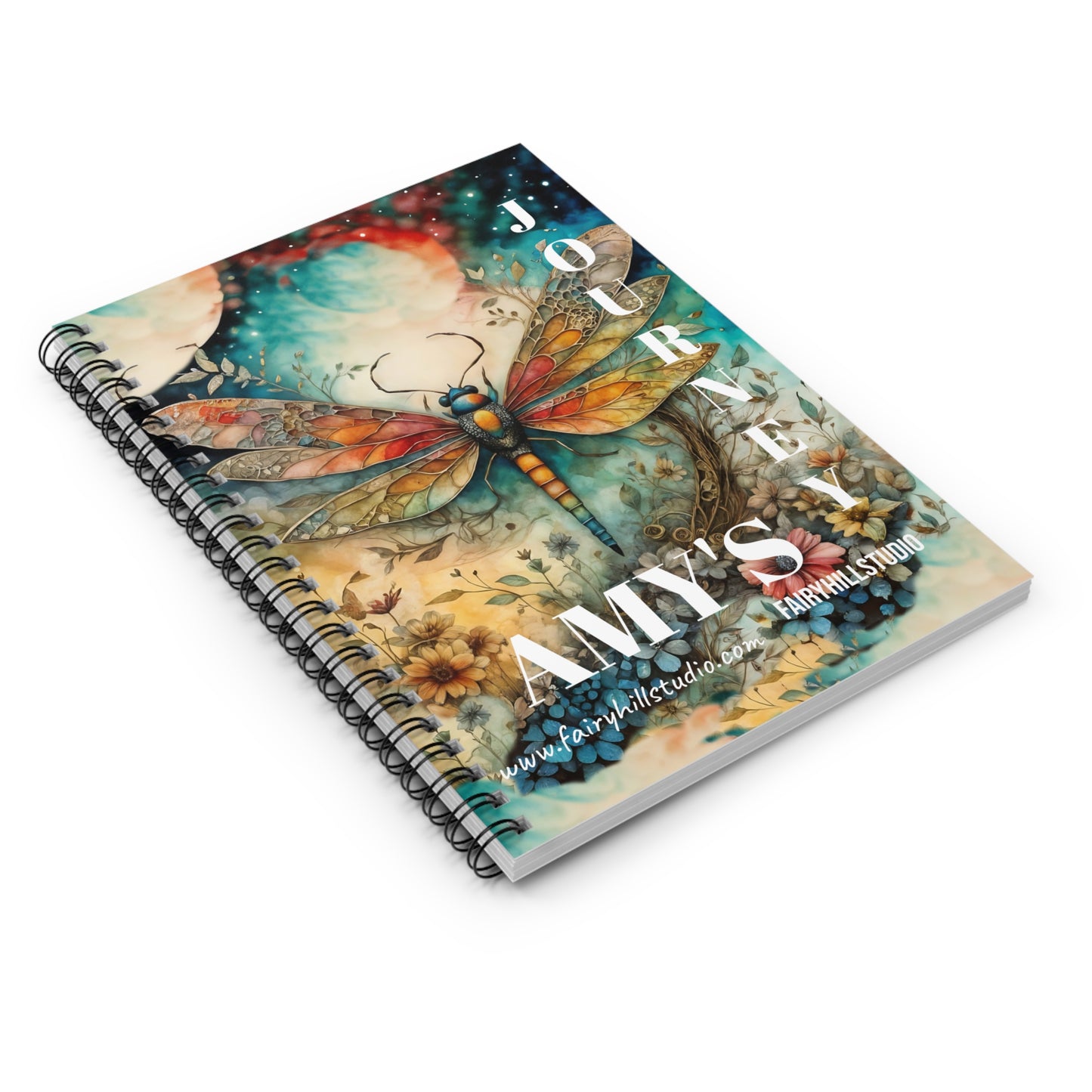 Dragonfly Fairy Magic Journal Personalized Journal Gift notebook - Customized Journal Personalized Notebook Gift Spiral Notebook - Ruled Line