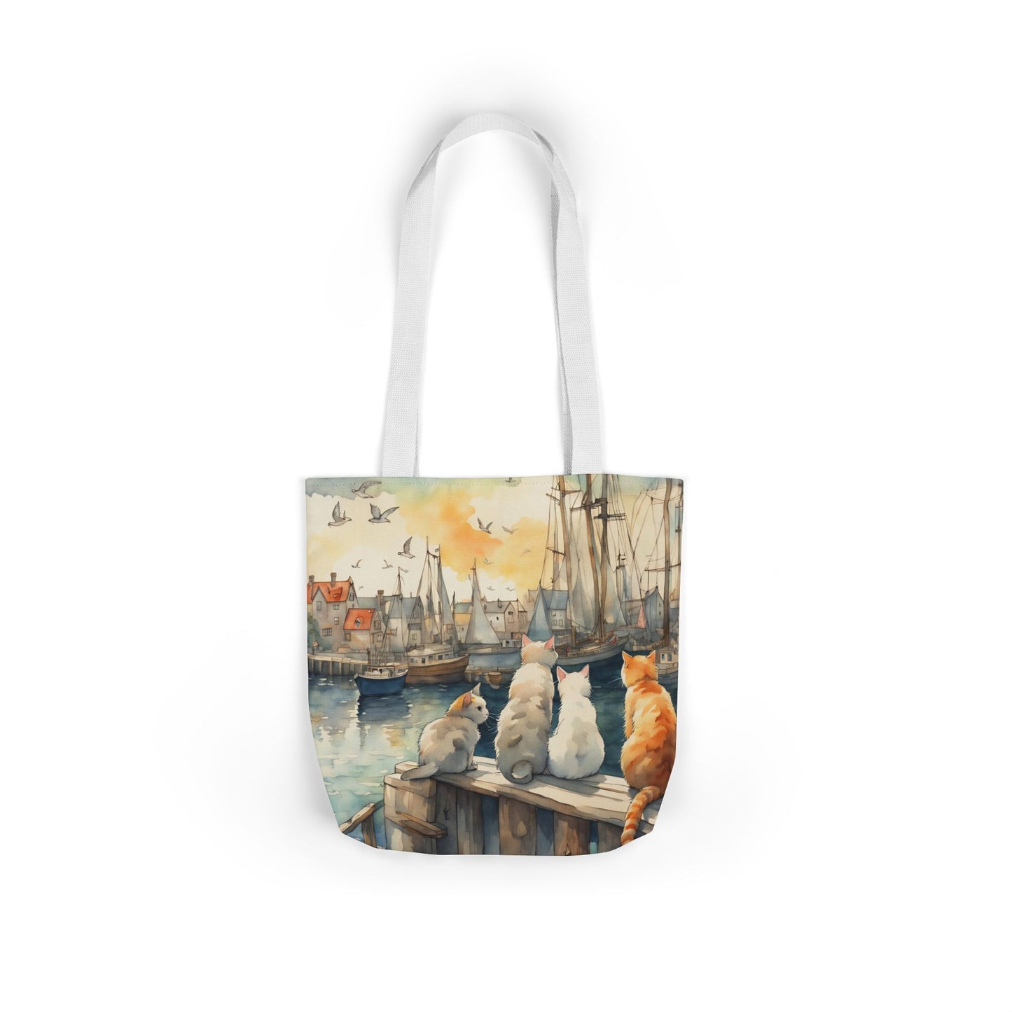 Cats And The City FairyHill Studio Red phone- Canvas Tote Bag - Perfect for Beach Days, Eco-Friendly Shopping, and Summer Fun!