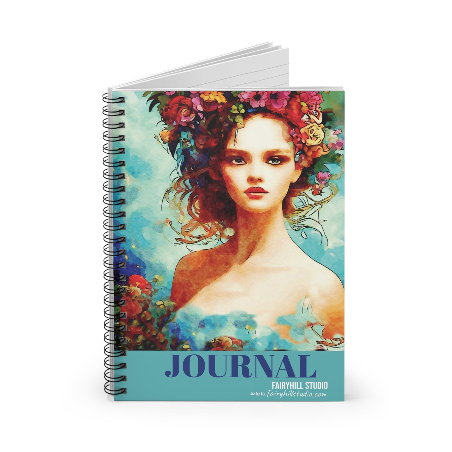 Summer Vibes  Journal Spiral Gift notebook  - Ruled Line
