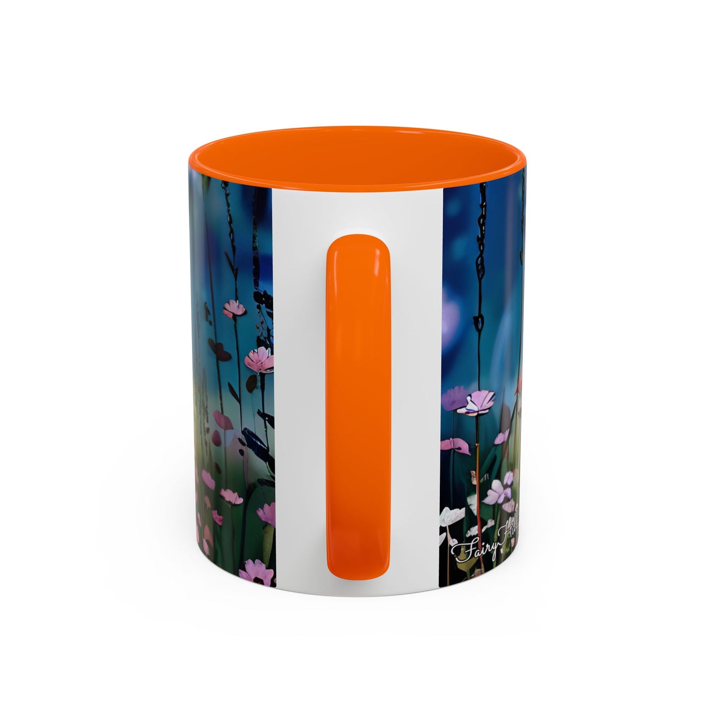 Mug Romantic girl in summer Hat gathering flowers
