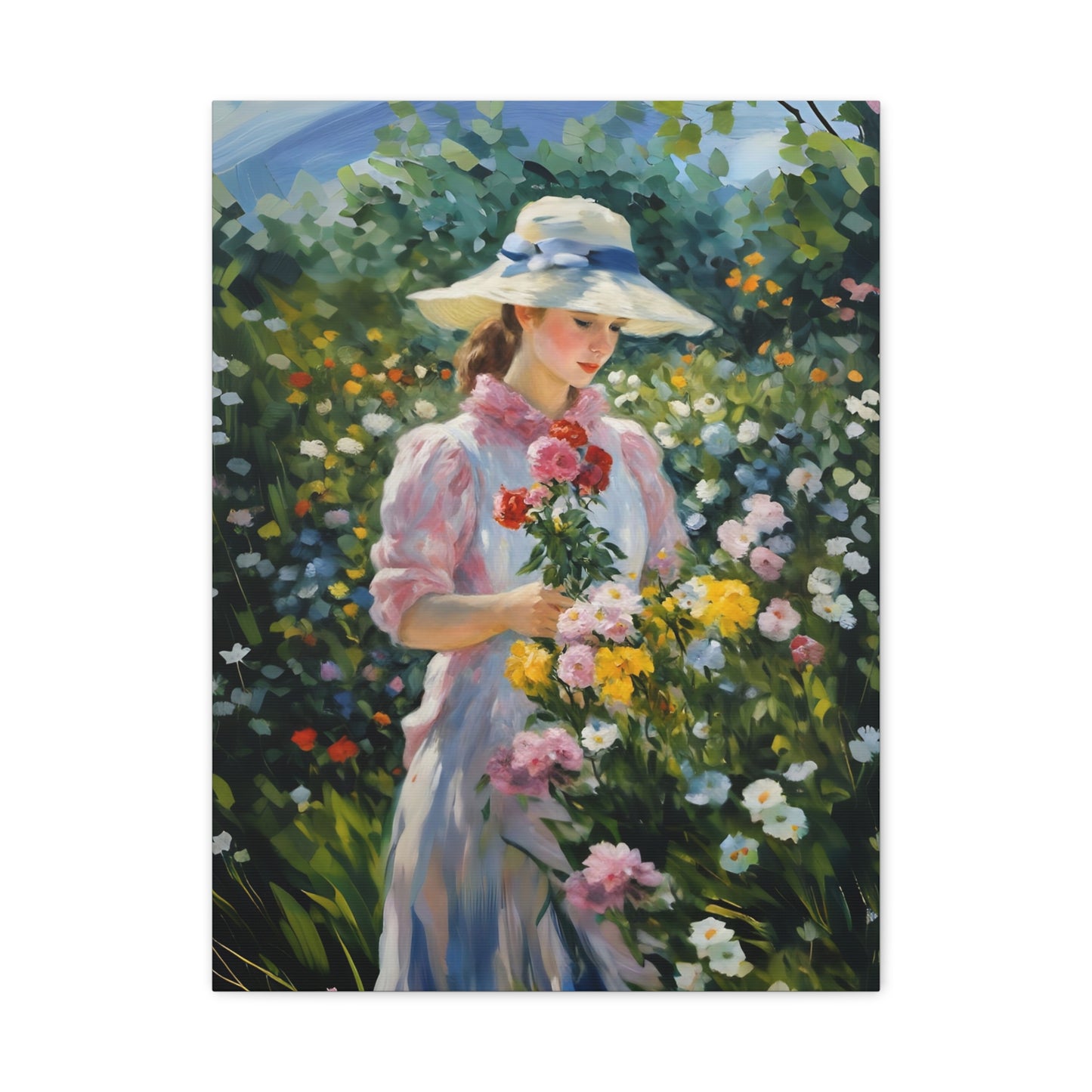 Floral Serenity Canvas Art - Stretched Matte 1.25"