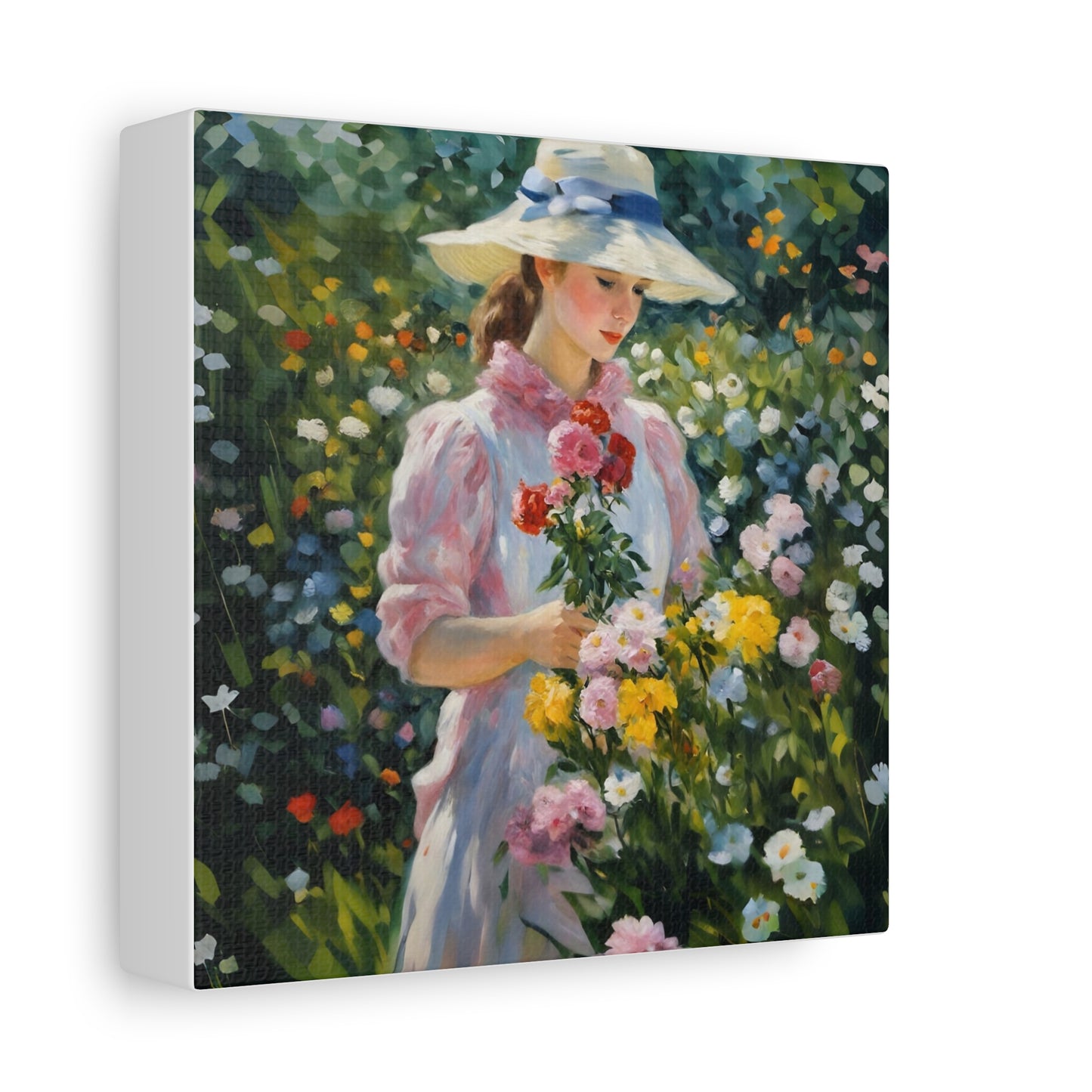 Floral Serenity Canvas Art - Stretched Matte 1.25"
